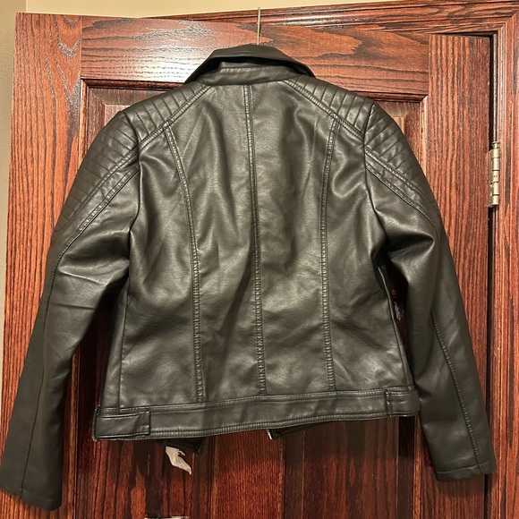 NWT Bombastika Collection Black Leather Moto Jacket Women's Size S - Picture 5 of 5
